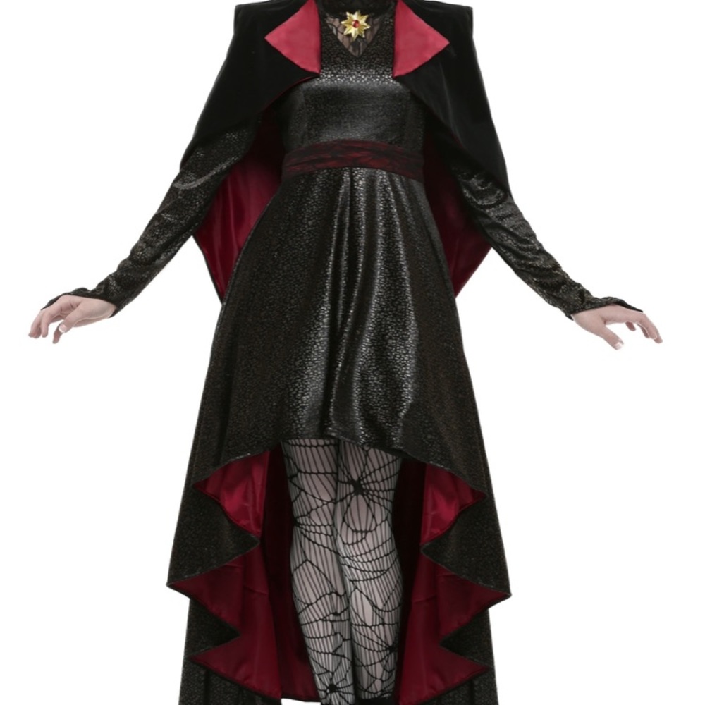 A vampire Halloween costume black and red size small